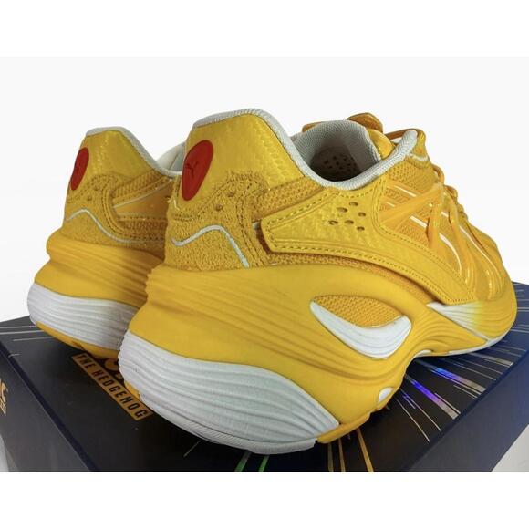 PUMA Sonic the Hedgehog TAILS Yellow Inverse Sneaker 404364 01 RARE! Men\'s 10.5